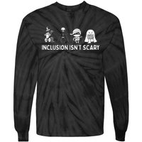 Inclusion IsnT Scary Mummy Boo Ghost Halloween Tie-Dye Long Sleeve Shirt