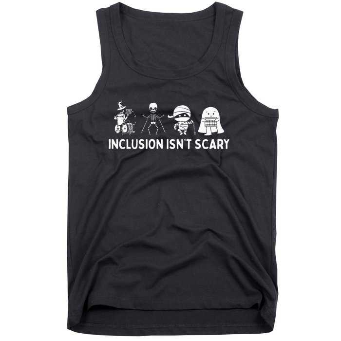 Inclusion IsnT Scary Mummy Boo Ghost Halloween Tank Top