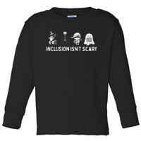 Inclusion IsnT Scary Mummy Boo Ghost Halloween Toddler Long Sleeve Shirt