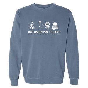 Inclusion IsnT Scary Mummy Boo Ghost Halloween Garment-Dyed Sweatshirt