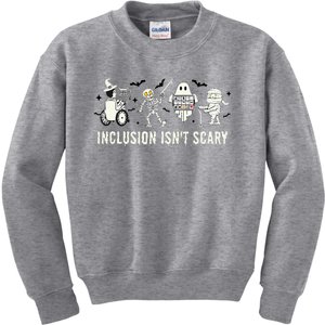 Inclusion IsnT Scary Slp Halloween Sped Teacher Kids Sweatshirt