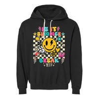 Is It Summer Break Yet Teacher Groovy Garment-Dyed Fleece Hoodie