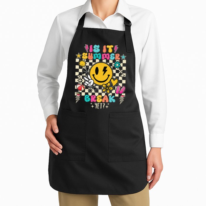 Is It Summer Break Yet Teacher Groovy Apron