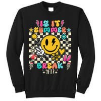 Is It Summer Break Yet Teacher Groovy Sweatshirt