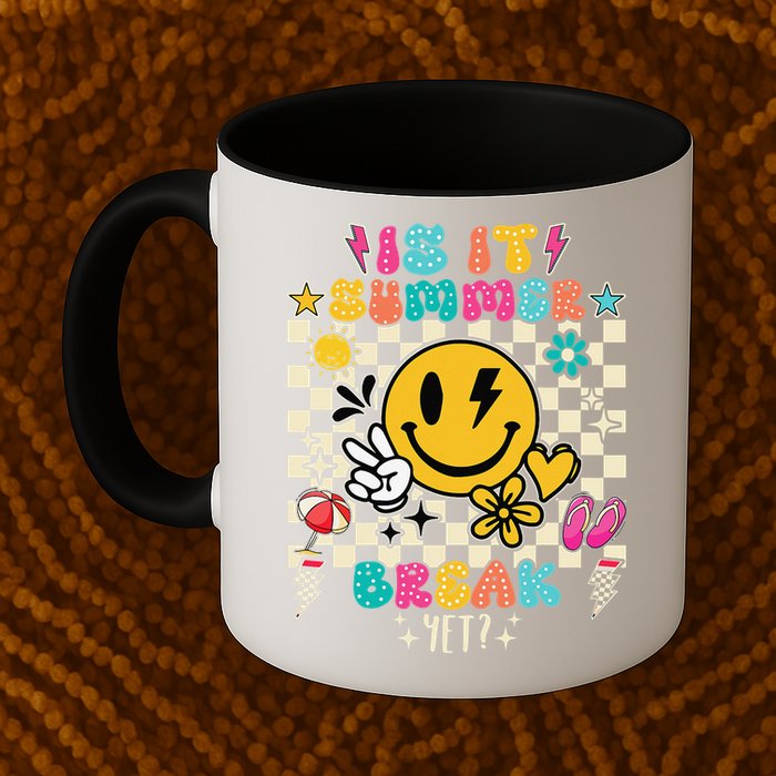 Is It Summer Break Yet Teacher Groovy Mug