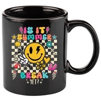 Is It Summer Break Yet Teacher Groovy 11oz C Handle Ceramic Mug