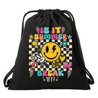 Is It Summer Break Yet Teacher Groovy Drawstring Bag