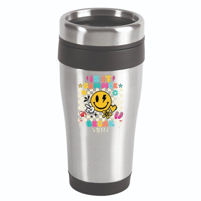 Is It Summer Break Yet Teacher Groovy 16oz Travel Tumbler