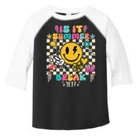 Is It Summer Break Yet Teacher Groovy Toddler Fine Jersey T-Shirt