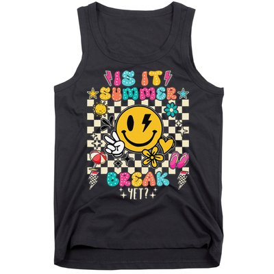 Is It Summer Break Yet Teacher Groovy Tank Top