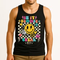 Is It Summer Break Yet Teacher Groovy Tank Top