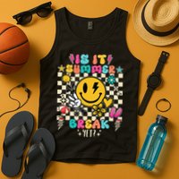 Is It Summer Break Yet Teacher Groovy Tank Top