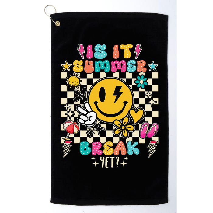Is It Summer Break Yet Teacher Groovy Golf Towel