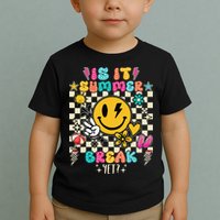 Is It Summer Break Yet Teacher Groovy Toddler T-Shirt