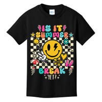 Is It Summer Break Yet Teacher Groovy Kids T-Shirt