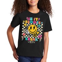 Is It Summer Break Yet Teacher Groovy Kids T-Shirt