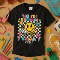 Is It Summer Break Yet Teacher Groovy Kids T-Shirt