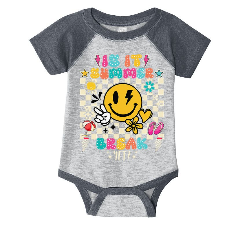 Is It Summer Break Yet Teacher Groovy Infant Baby Jersey Bodysuit