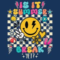 Is It Summer Break Yet Teacher Groovy Infant Baby Jersey Bodysuit