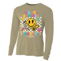 Is It Summer Break Yet Teacher Groovy Cooling Performance Long Sleeve Crew