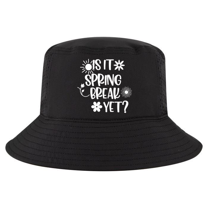 Is It Spring Break Yet Floral Pattern Teacher Gift Cool Comfort Performance Bucket Hat