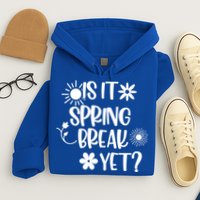 Is It Spring Break Yet Floral Pattern Teacher Gift Hoodie