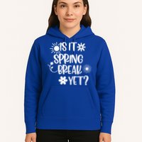 Is It Spring Break Yet Floral Pattern Teacher Gift Hoodie