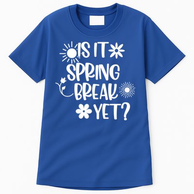 Is It Spring Break Yet Floral Pattern Teacher Gift Tall T-Shirt