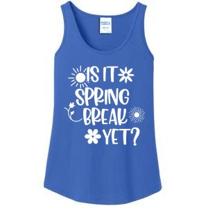 Is It Spring Break Yet Floral Pattern Teacher Gift Ladies Essential Tank