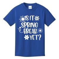 Is It Spring Break Yet Floral Pattern Teacher Gift Kids T-Shirt