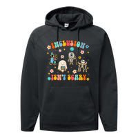 Inclusion IsnT Scary Slp Halloween Sped Teacher Gift Performance Fleece Hoodie