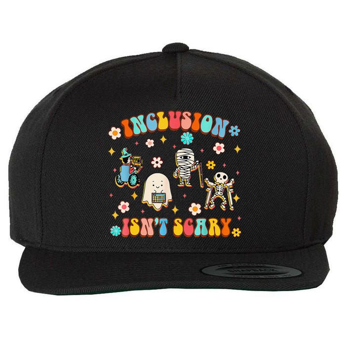 Inclusion IsnT Scary Slp Halloween Sped Teacher Gift Wool Snapback Cap