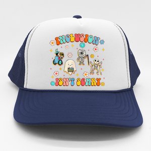 Inclusion IsnT Scary Slp Halloween Sped Teacher Gift Trucker Hat