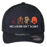 Inclusion IsnT Scary Cute Boo Lovely Ghost Halloween Flexfit Unipanel Trucker Cap