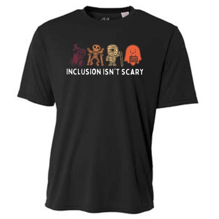 Inclusion IsnT Scary Cute Boo Lovely Ghost Halloween Cooling Performance Crew T-Shirt