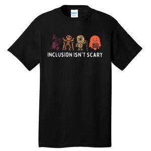 Inclusion IsnT Scary Cute Boo Lovely Ghost Halloween Tall T-Shirt