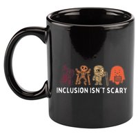 Inclusion IsnT Scary Cute Boo Lovely Ghost Halloween 11oz C Handle Ceramic Mug