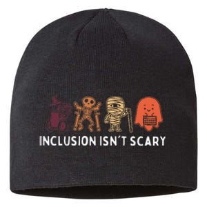 Inclusion IsnT Scary Cute Boo Lovely Ghost Halloween Sustainable Beanie