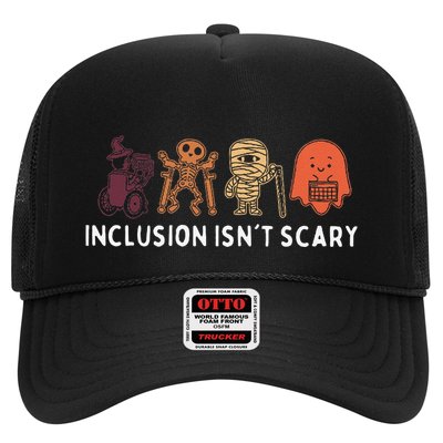 Inclusion IsnT Scary Cute Boo Lovely Ghost Halloween Trucker Hat