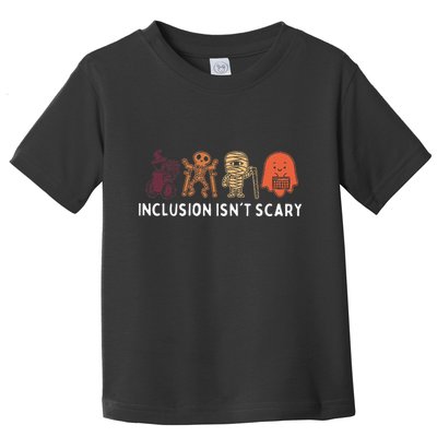 Inclusion IsnT Scary Cute Boo Lovely Ghost Halloween Toddler T-Shirt