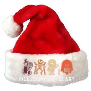 Inclusion IsnT Scary Cute Boo Lovely Ghost Halloween Premium Christmas Santa Hat