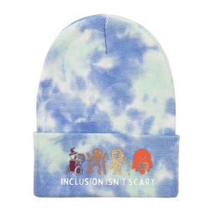 Inclusion IsnT Scary Cute Boo Lovely Ghost Halloween Tie Dye 12in Knit Beanie