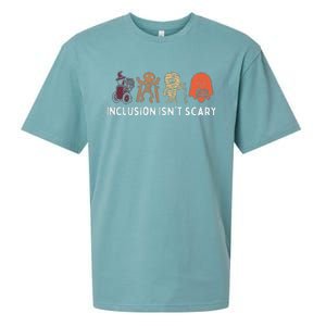 Inclusion IsnT Scary Cute Boo Lovely Ghost Halloween Sueded Cloud Jersey T-Shirt