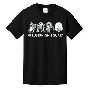 Inclusion IsnT Scary Teacher Skeleton Ghost Cute Halloween Kids T-Shirt