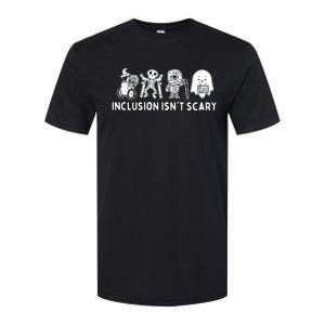 Inclusion IsnT Scary Teacher Skeleton Ghost Cute Halloween Softstyle CVC T-Shirt