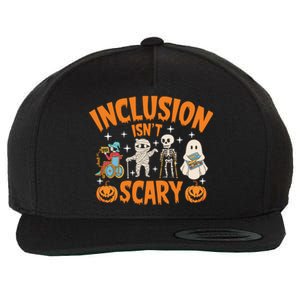 Inclusion IsnT Scary Halloween Awareness Funny Halloween Characters Costume Wool Snapback Cap