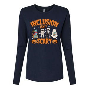 Inclusion IsnT Scary Halloween Awareness Funny Halloween Characters Costume Womens Cotton Relaxed Long Sleeve T-Shirt