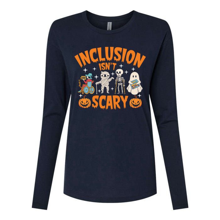 Inclusion IsnT Scary Halloween Awareness Funny Halloween Characters Costume Womens Cotton Relaxed Long Sleeve T-Shirt