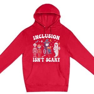 Inclusion IsnT Scary Slp Halloween Sped Teacher Ghost Mummy Premium Pullover Hoodie