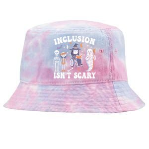 Inclusion IsnT Scary Slp Halloween Sped Teacher Ghost Mummy Tie-Dyed Bucket Hat